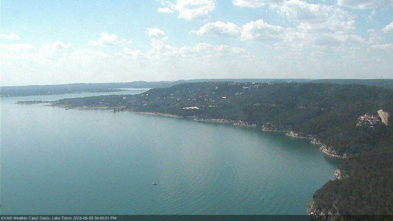 Lake Travis webcam, June 8, 2020 4:00 PM CT