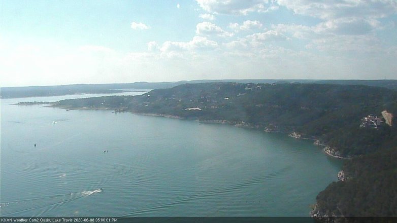Lake Travis webcam, June 8, 2020 5:00 PM CT
