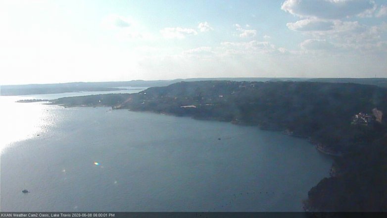 Lake Travis webcam, June 8, 2020 6:00 PM CT