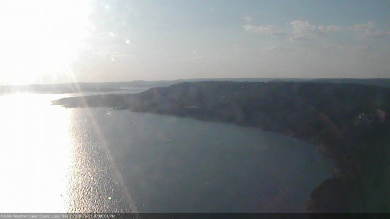 Lake Travis webcam, June 8, 2020 7:00 PM CT