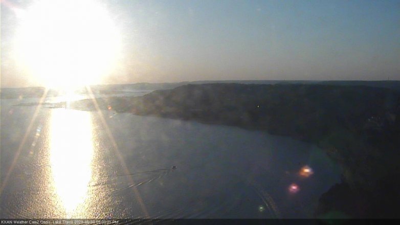 Lake Travis webcam, June 8, 2020 8:00 PM CT