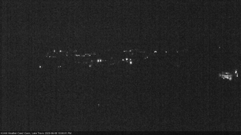 Lake Travis webcam, June 8, 2020 10:00 PM CT