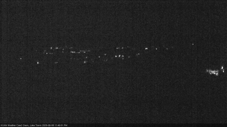 Lake Travis webcam, June 8, 2020 11:45 PM CT