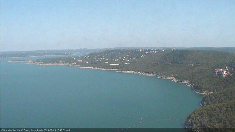 Lake Travis webcam, June 9, 2020 10:45 AM CT
