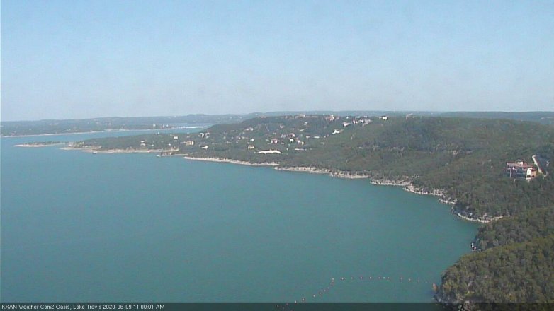 Lake Travis webcam, June 9, 2020 11:00 AM CT