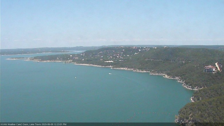 Lake Travis webcam, June 9, 2020 12:25 PM CT