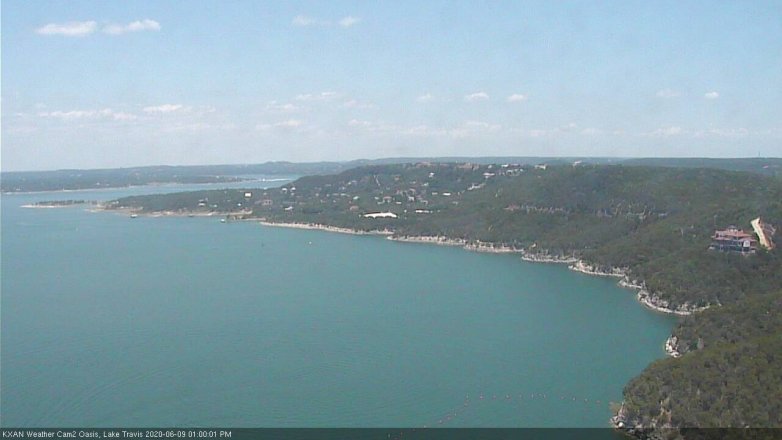 Lake Travis webcam, June 9, 2020 1:00 PM CT