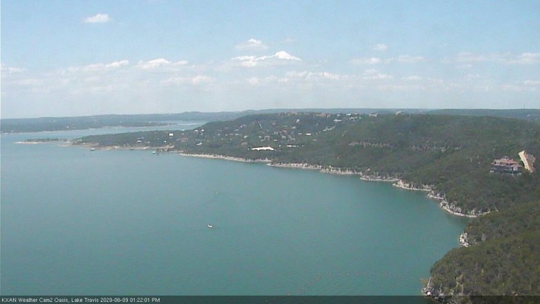 Lake Travis webcam, June 9, 2020 1:25 PM CT