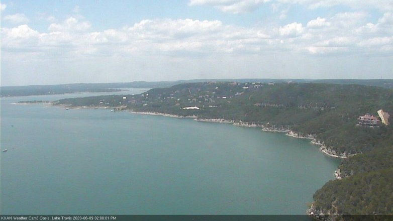 Lake Travis webcam, June 9, 2020 2:00 PM CT
