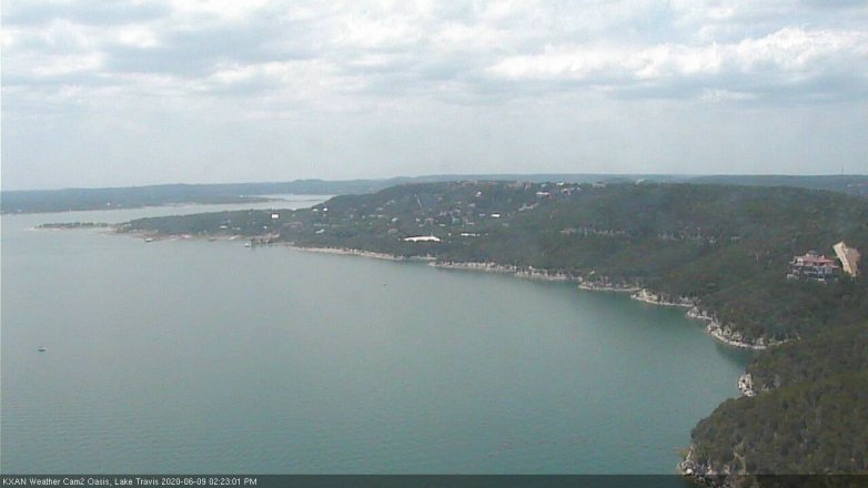 Lake Travis webcam, June 9, 2020 2:25 PM CT