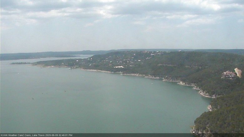 Lake Travis webcam, June 9, 2020 2:45 PM CT