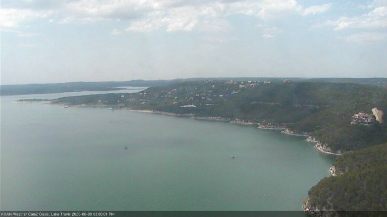 Lake Travis webcam, June 9, 2020 3:00 PM CT