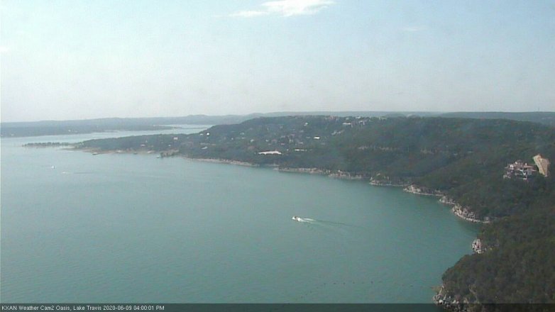 Lake Travis webcam, June 9, 2020 4:00 PM CT