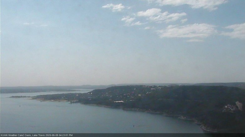 Lake Travis webcam, June 9, 2020 4:25 PM CT