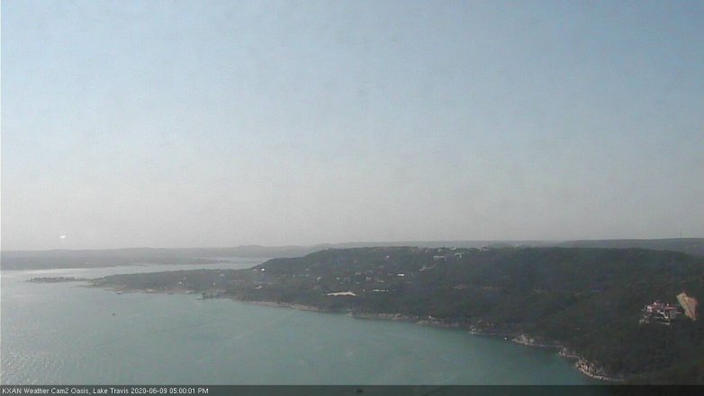 Lake Travis webcam, June 9, 2020 5:00 PM CT