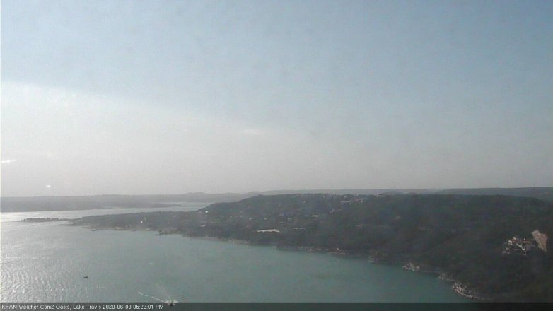 Lake Travis webcam, June 9, 2020 5:25 PM CT