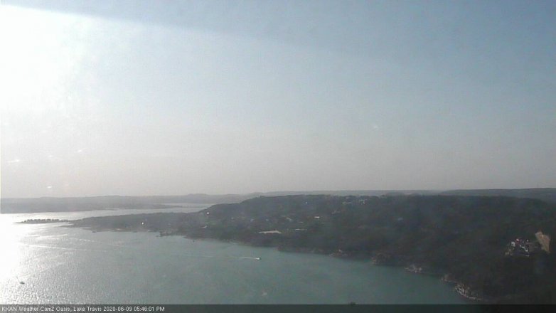 Lake Travis webcam, June 9, 2020 5:45 PM CT