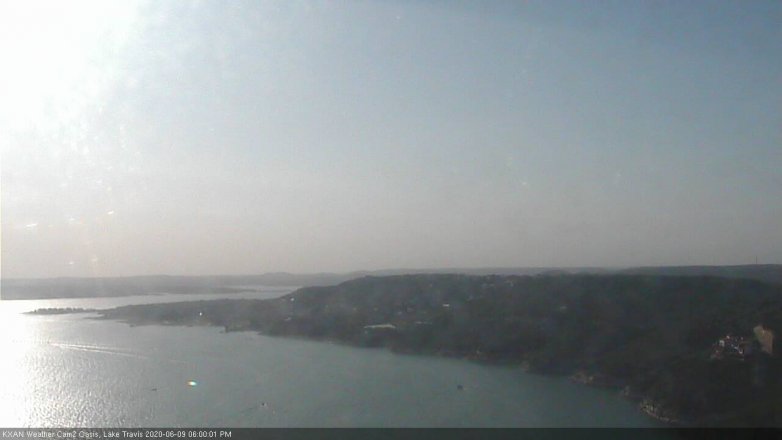 Lake Travis webcam, June 9, 2020 6:00 PM CT