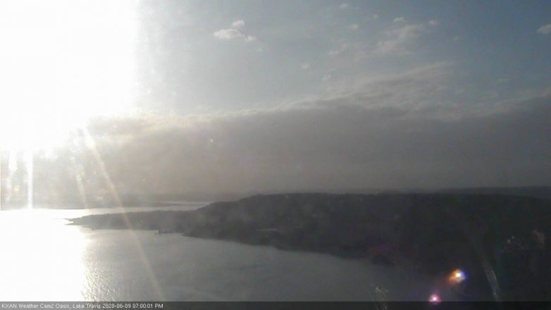 Lake Travis webcam, June 9, 2020 7:00 PM CT