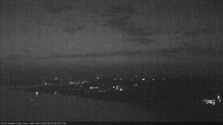 Lake Travis webcam, June 9, 2020 9:25 PM CT