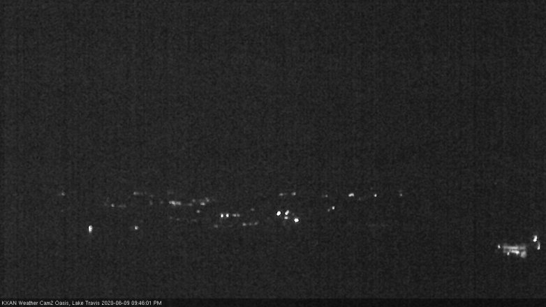 Lake Travis webcam, June 9, 2020 9:45 PM CT