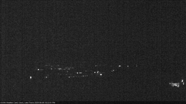 Lake Travis webcam, June 9, 2020 10:25 PM CT
