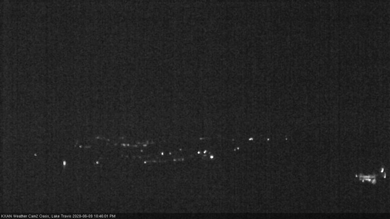 Lake Travis webcam, June 9, 2020 10:45 PM CT