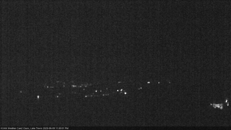 Lake Travis webcam, June 9, 2020 11:00 PM CT
