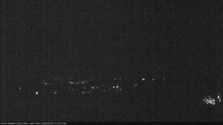 Lake Travis webcam, June 9, 2020 11:25 PM CT