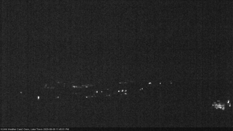 Lake Travis webcam, June 9, 2020 11:45 PM CT