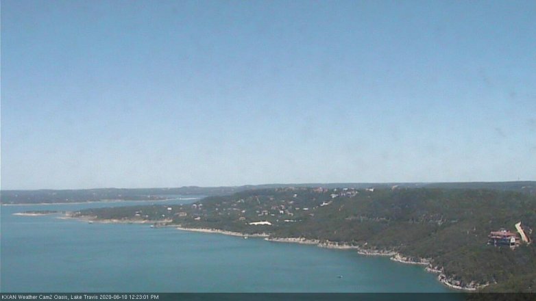 Lake Travis webcam, June 10, 2020 12:25 PM CT