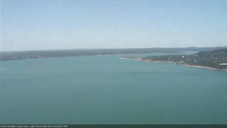 Lake Travis webcam, June 10, 2020 2:00 PM CT