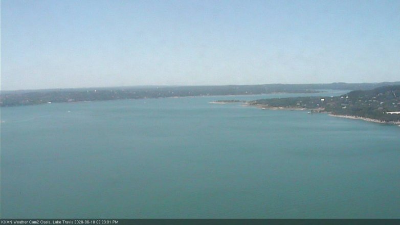 Lake Travis webcam, June 10, 2020 2:25 PM CT