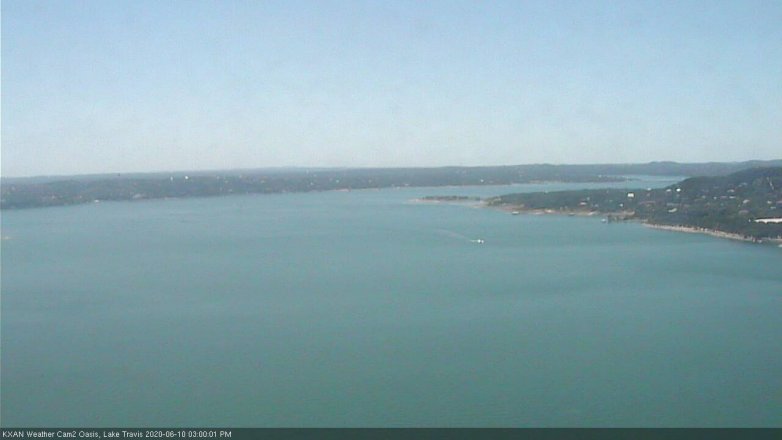 Lake Travis webcam, June 10, 2020 3:00 PM CT