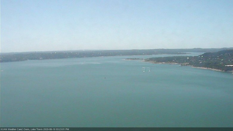 Lake Travis webcam, June 10, 2020 3:25 PM CT
