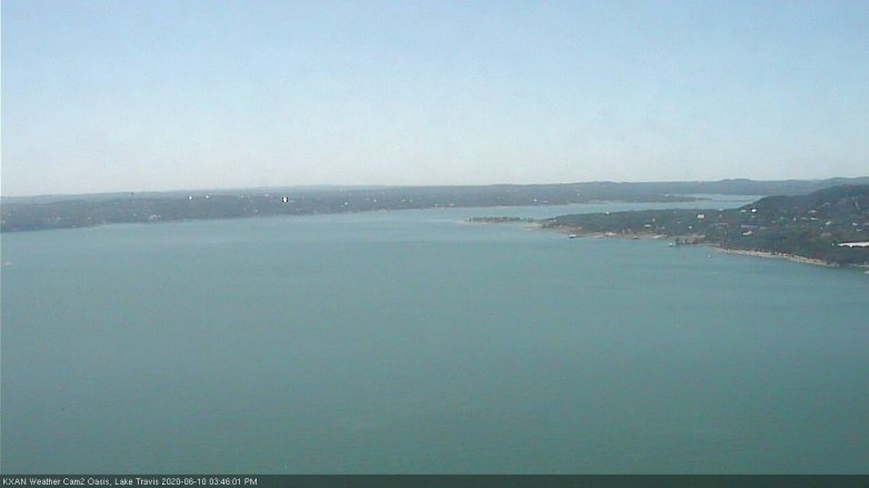 Lake Travis webcam, June 10, 2020 3:45 PM CT