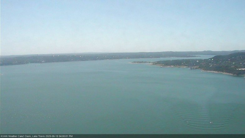 Lake Travis webcam, June 10, 2020 4:00 PM CT