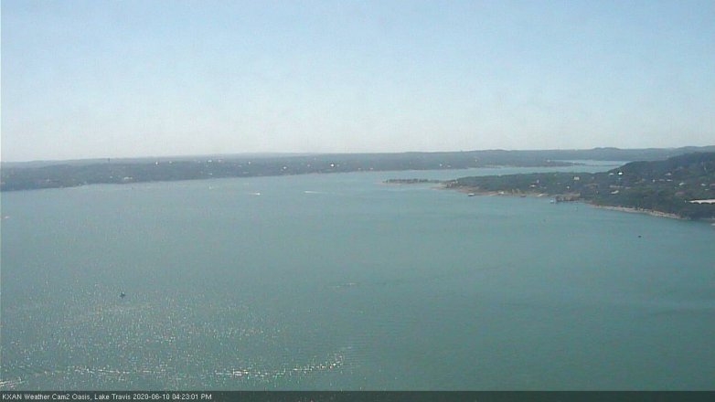 Lake Travis webcam, June 10, 2020 4:25 PM CT