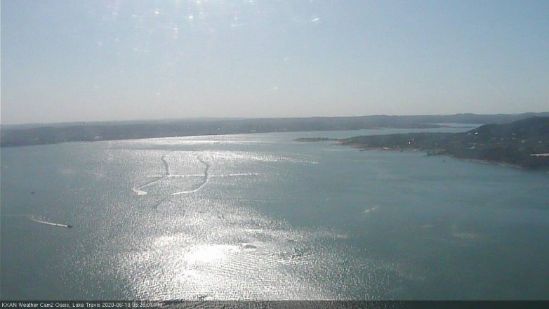 Lake Travis webcam, June 10, 2020 5:25 PM CT