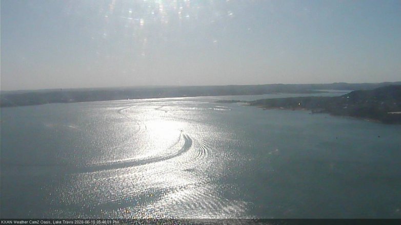 Lake Travis webcam, June 10, 2020 5:45 PM CT