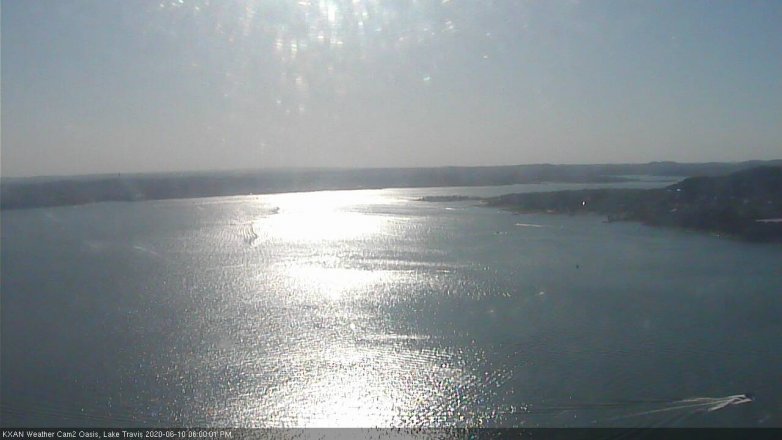 Lake Travis webcam, June 10, 2020 6:00 PM CT