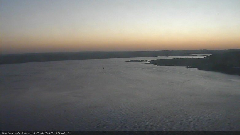 Lake Travis webcam, June 10, 2020 8:45 PM CT
