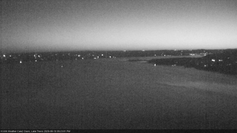 Lake Travis webcam, June 10, 2020 9:25 PM CT