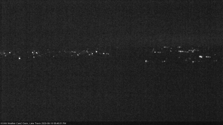 Lake Travis webcam, June 10, 2020 9:45 PM CT