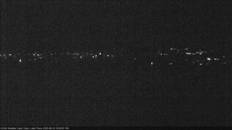 Lake Travis webcam, June 10, 2020 10:00 PM CT