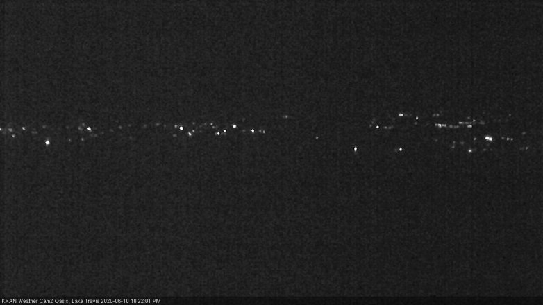 Lake Travis webcam, June 10, 2020 10:25 PM CT