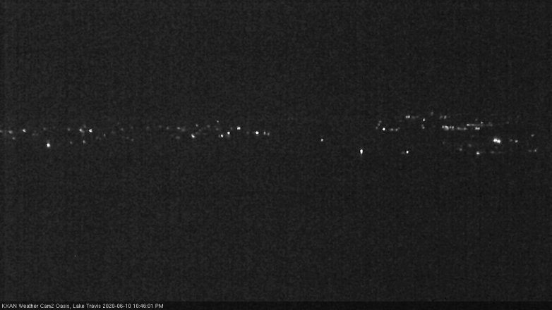 Lake Travis webcam, June 10, 2020 10:45 PM CT
