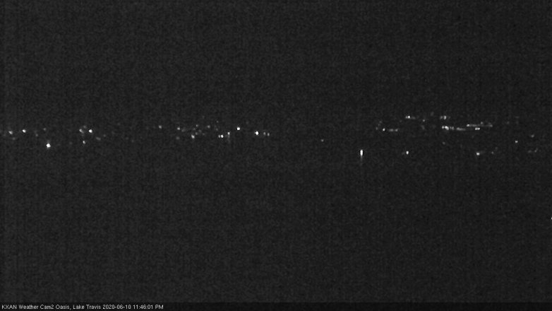 Lake Travis webcam, June 10, 2020 11:45 PM CT