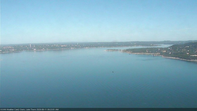 Lake Travis webcam, June 11, 2020 9:25 AM CT