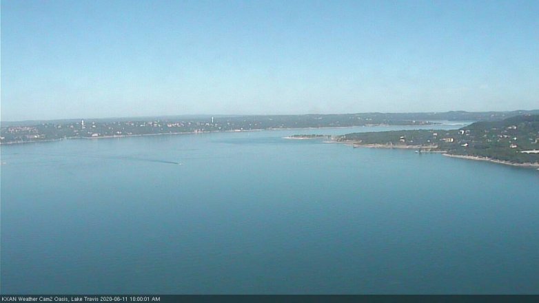 Lake Travis webcam, June 11, 2020 10:00 AM CT